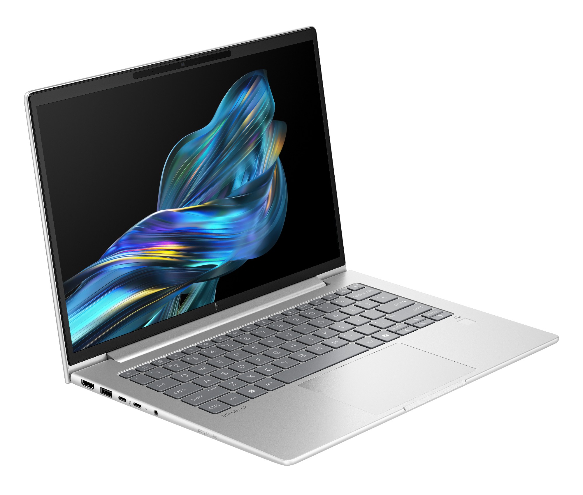 HP EliteBook 6 G1q side profile showing USB4 Type-C, USB-A, HDMI 2.1 and RJ-45 Ethernet ports