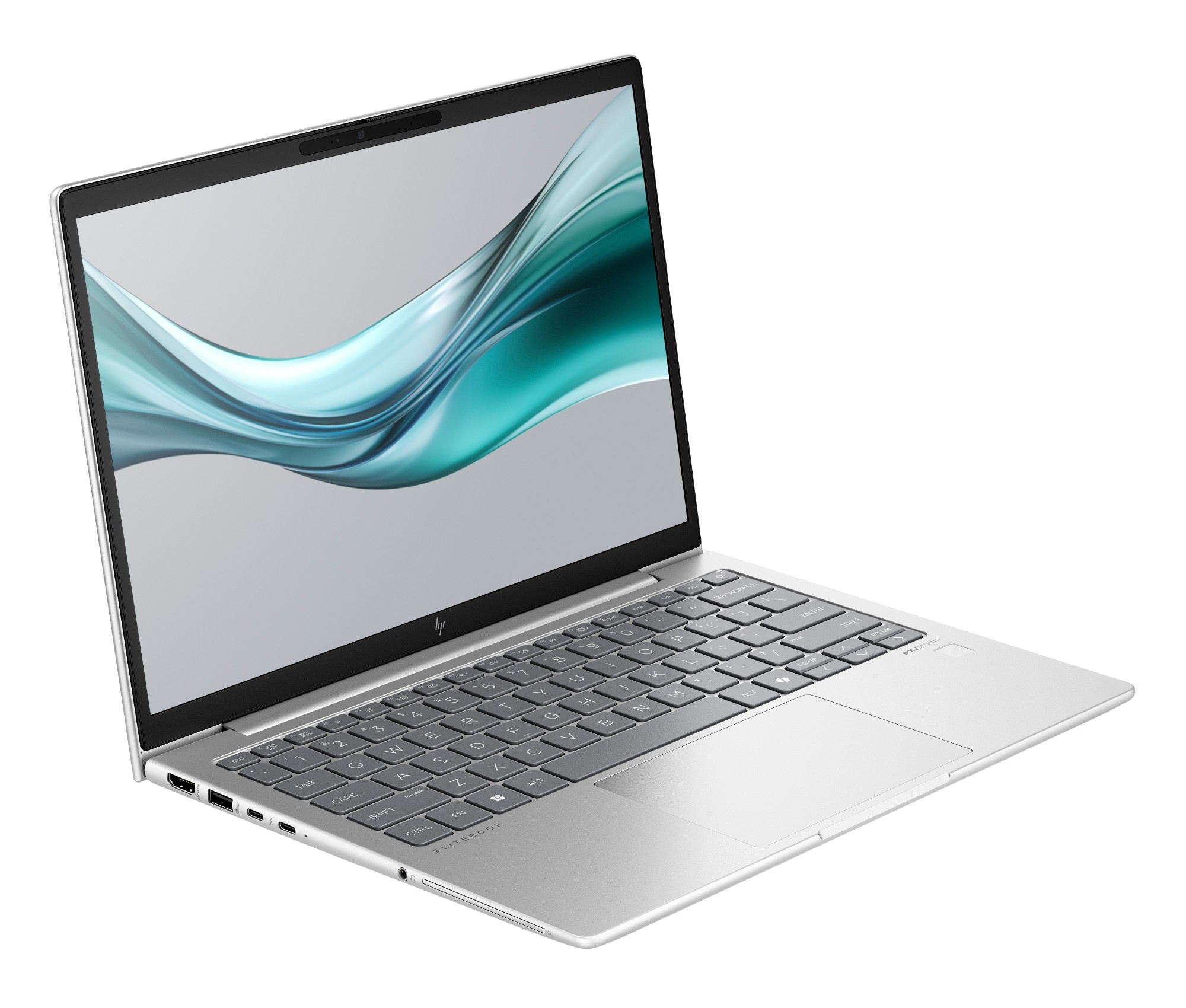 HP EliteBook 630 G11 shown at an angle highlighting the slim aluminium chassis and port layout